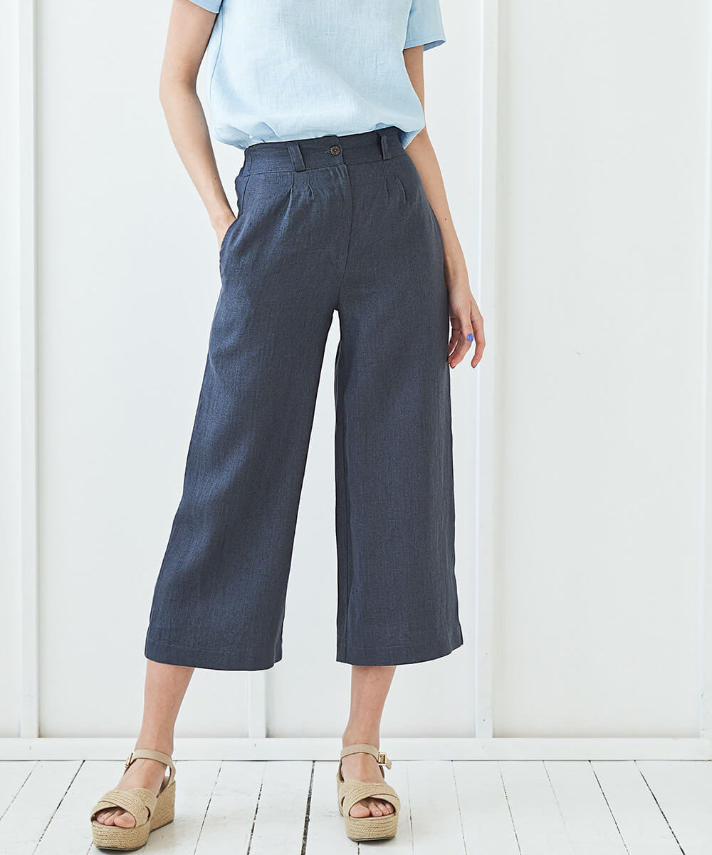 Wide leg linen pants Gemma