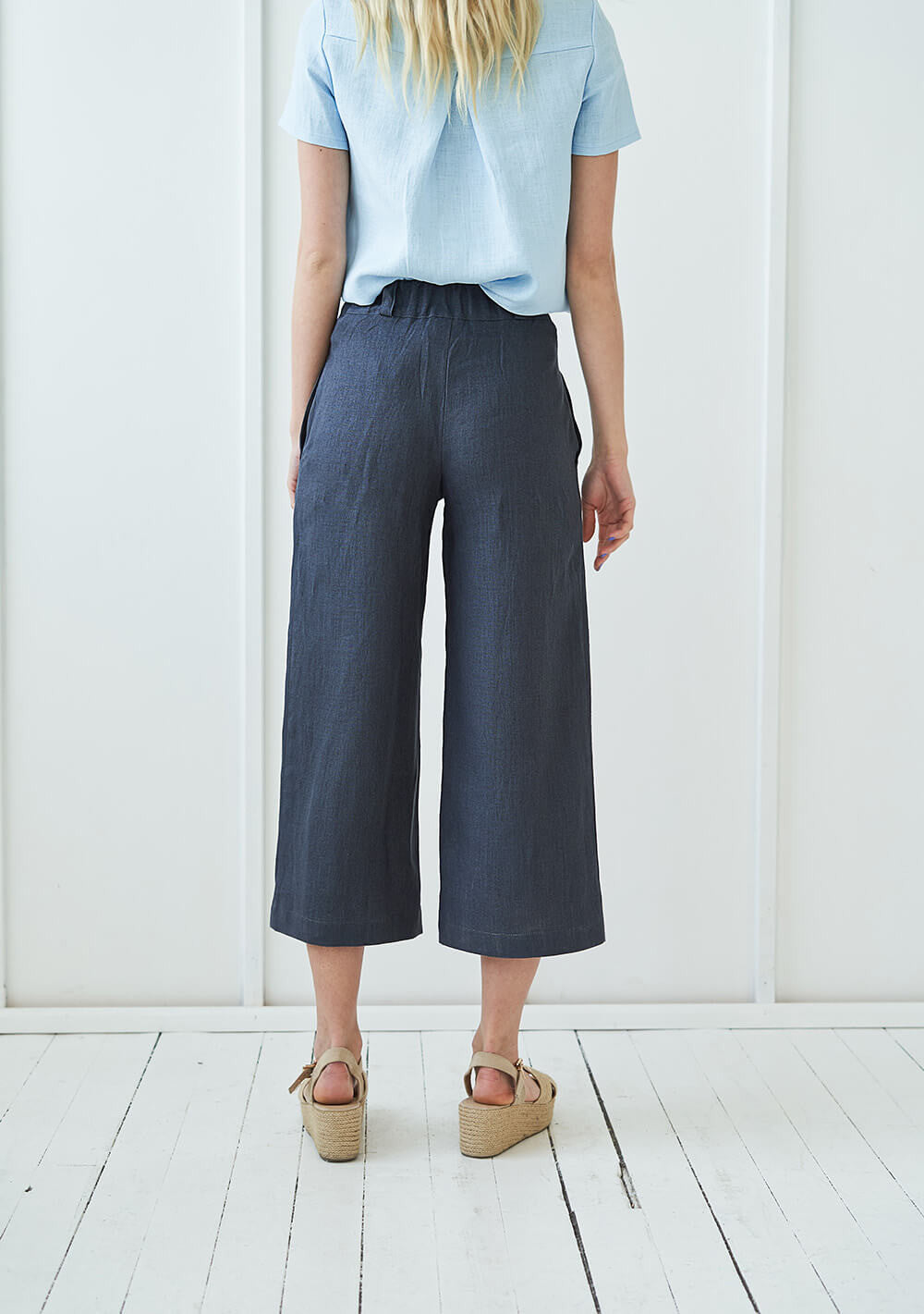 Wide leg linen pants Gemma