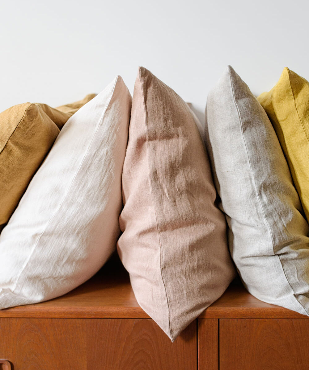 Linen pillow cover