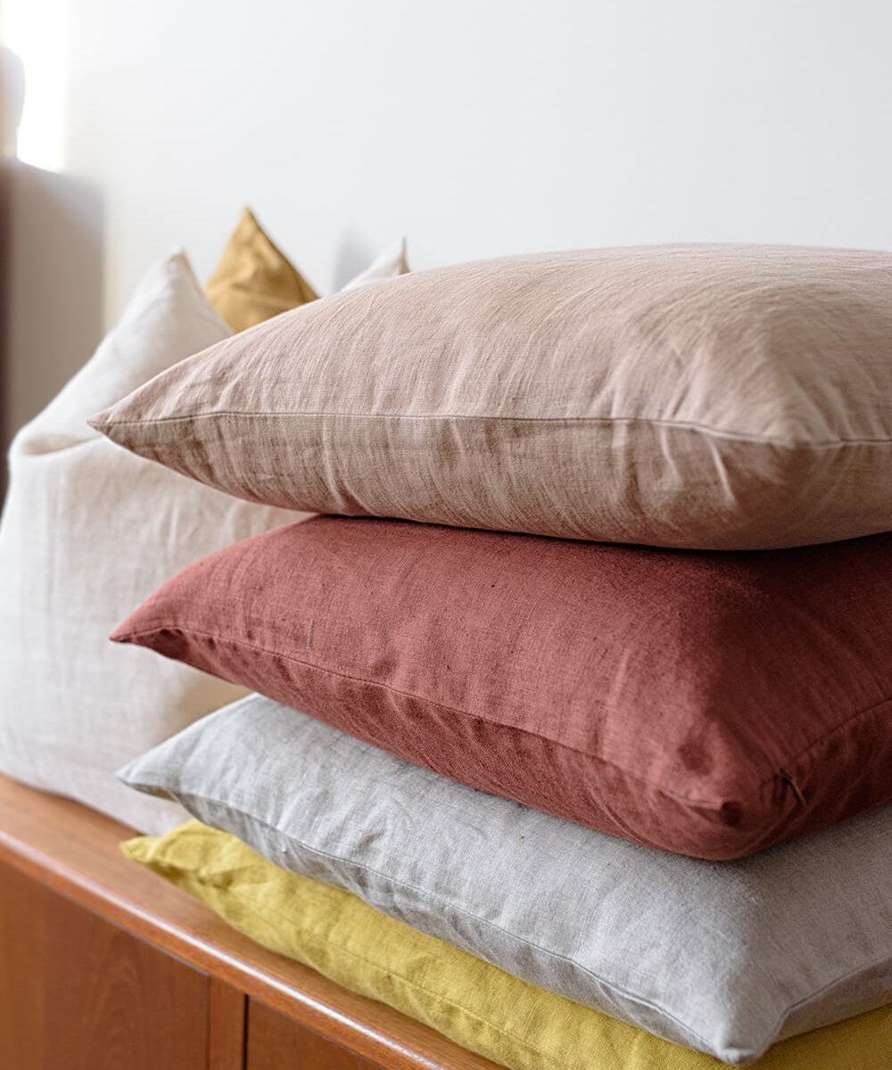 Linen pillow cover