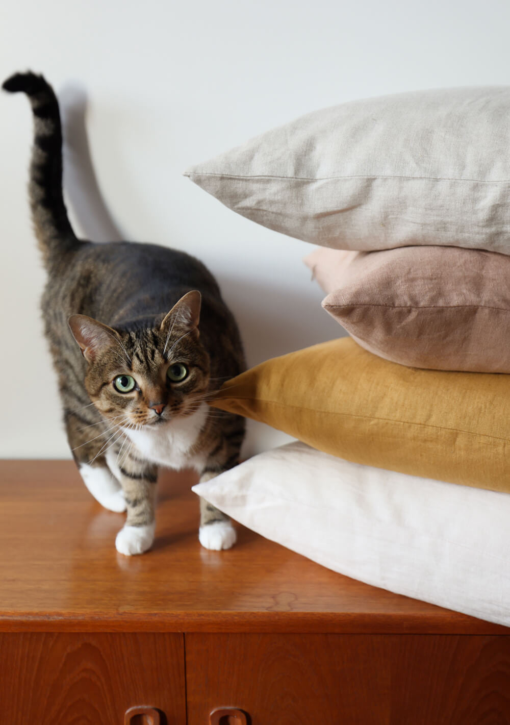 Linen pillow cover