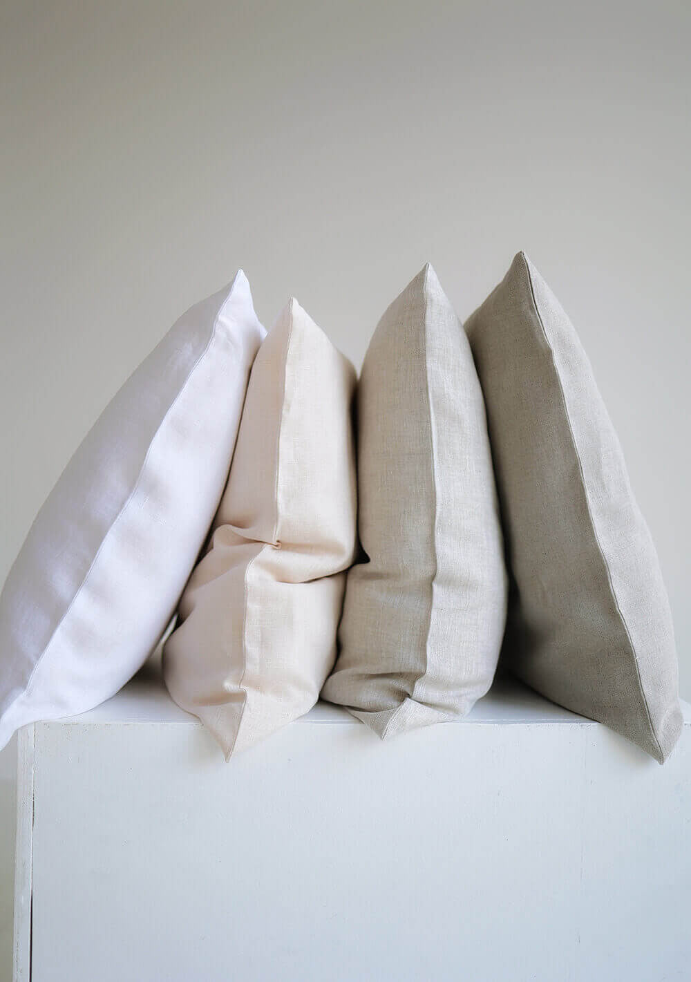 Linen pillowcase in Mustard