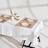 Linen placemats in cream tan