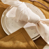 Linen placemats in mustard