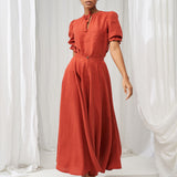 Linen puff sleeve top Lucia