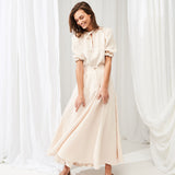 Linen puff sleeve top Lucia