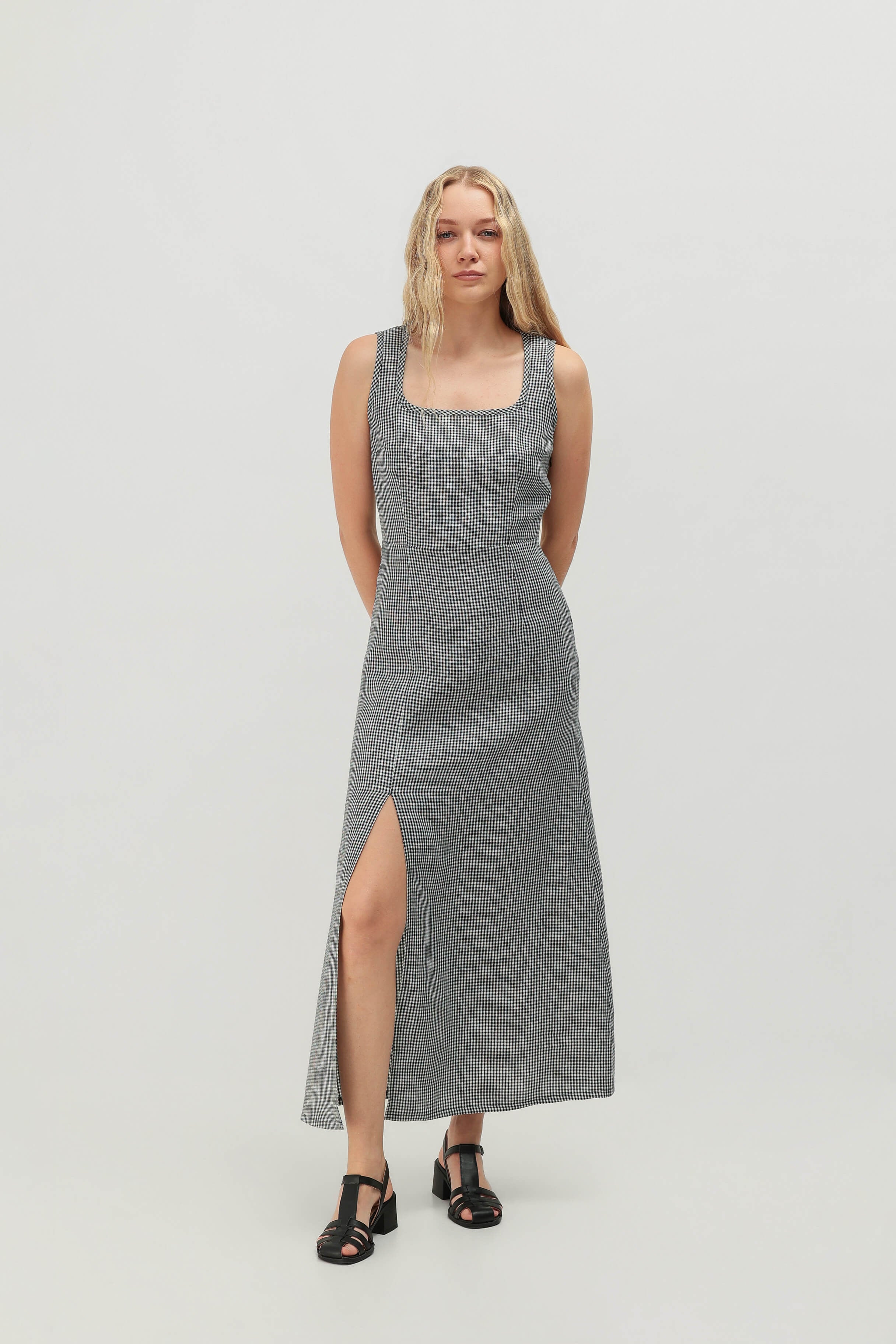 Linen sheath dress June
