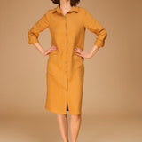 Linen shirt dress April
