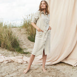 Linen shirt dress April