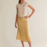 Linen short sleeve blouse Amelia