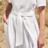 Short sleeve linen dress Paloma