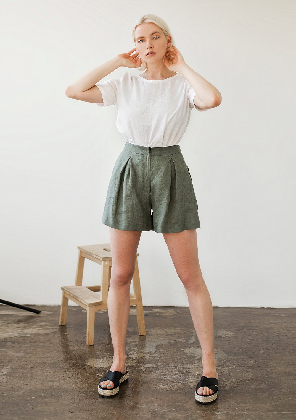 Linen shorts Agnes