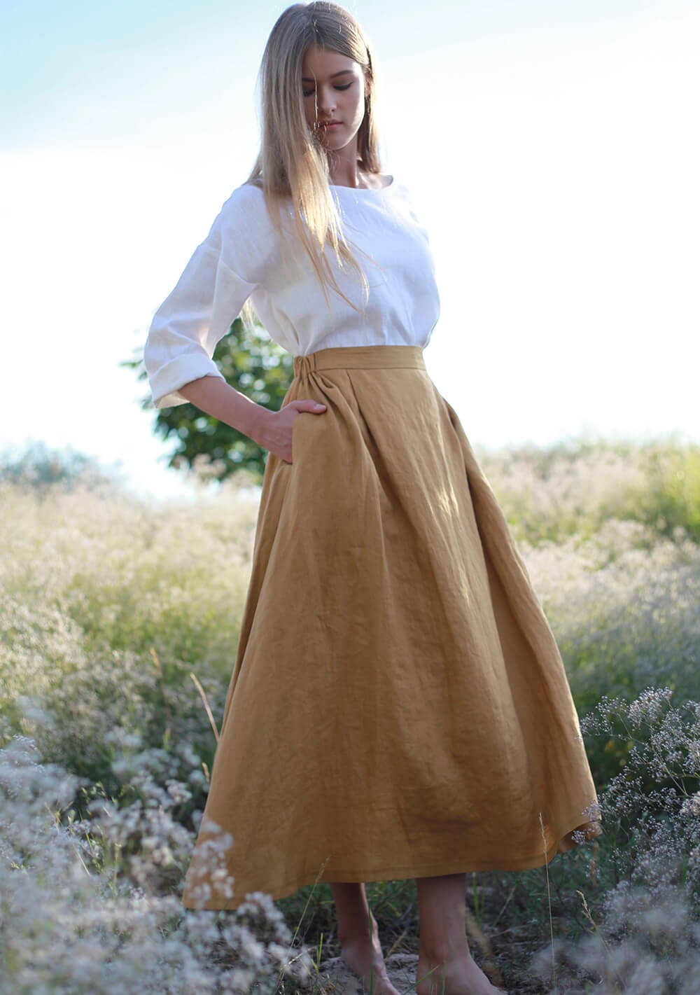 Linen skirt Florence