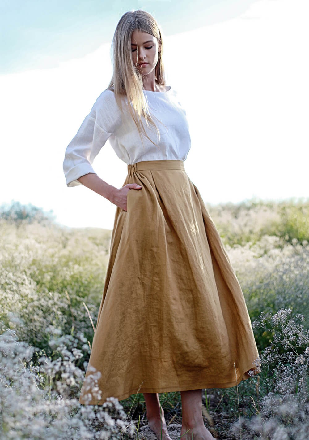 Linen skirt Florence