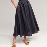 Linen skirt in maxi length Shay