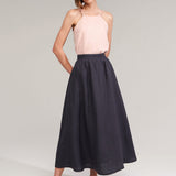 Linen skirt in maxi length Shay