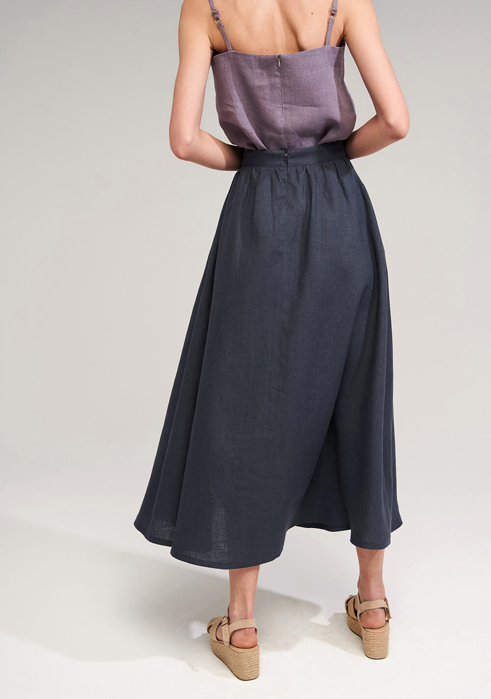 Linen skirt in maxi length Shay