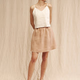 Linen skirt in mini length Shay