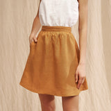 Linen skirt in mini length Shay