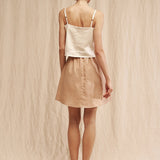 Linen skirt in mini length Shay