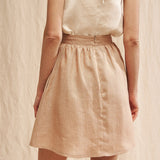 Linen skirt in mini length Shay