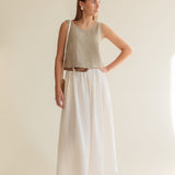 Linen skirt Sage maxi