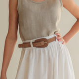 Linen skirt Sage maxi