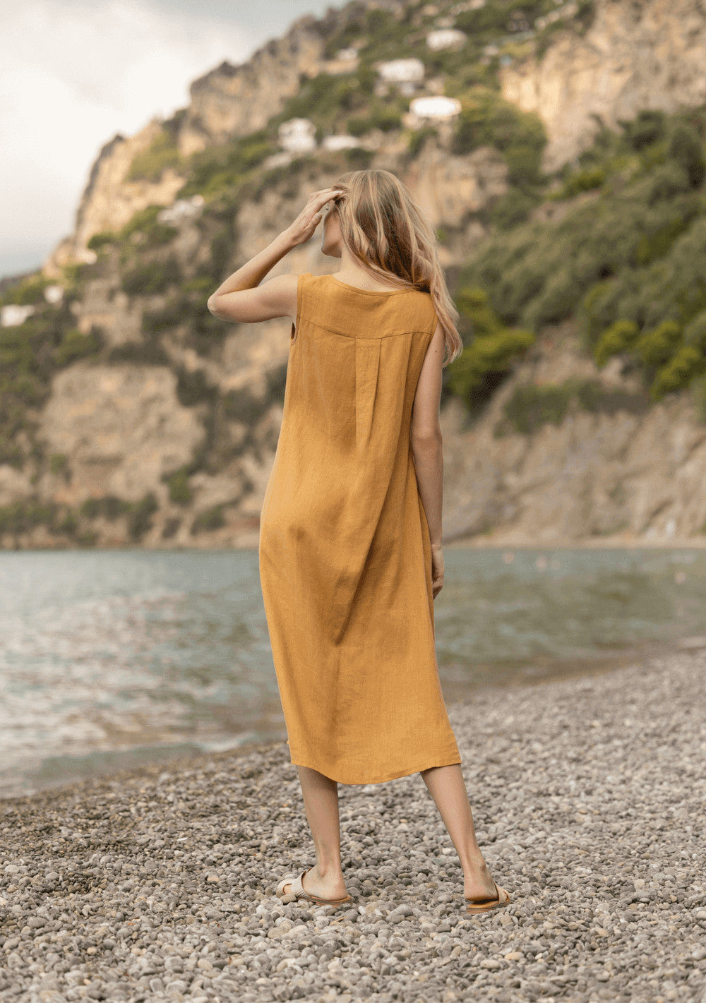 Linen sleeveless dress Chloe