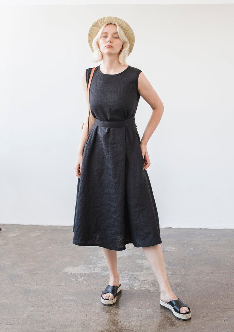 Linen sleeveless dress Chloe