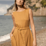 Linen sleeveless dress Chloe