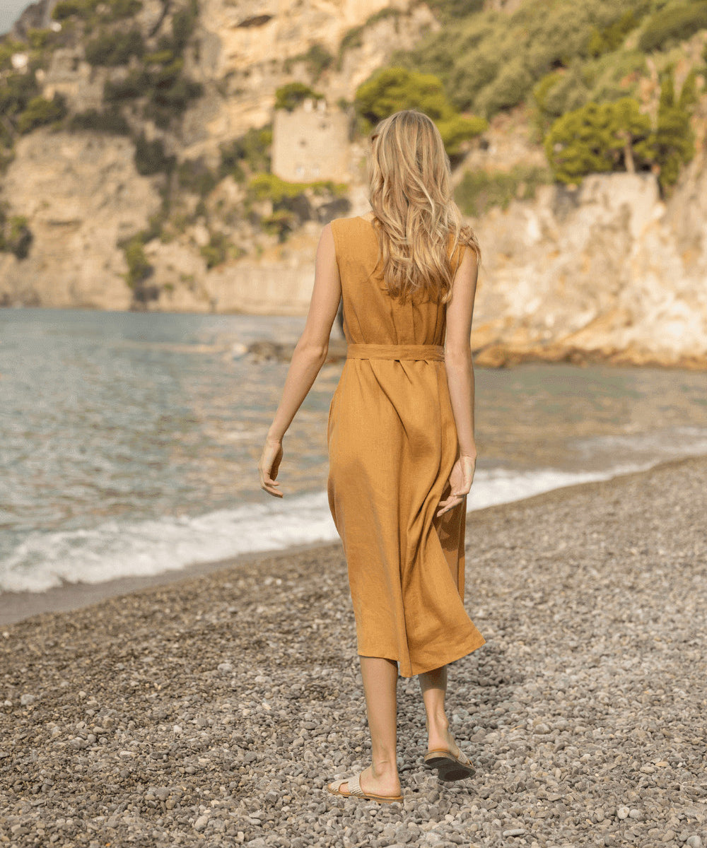 Linen sleeveless dress Chloe
