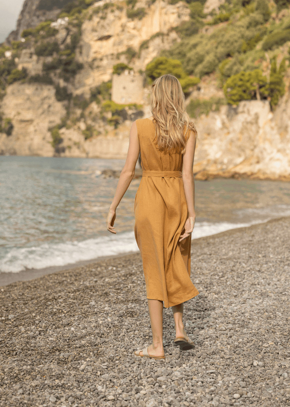 Linen sleeveless dress Chloe