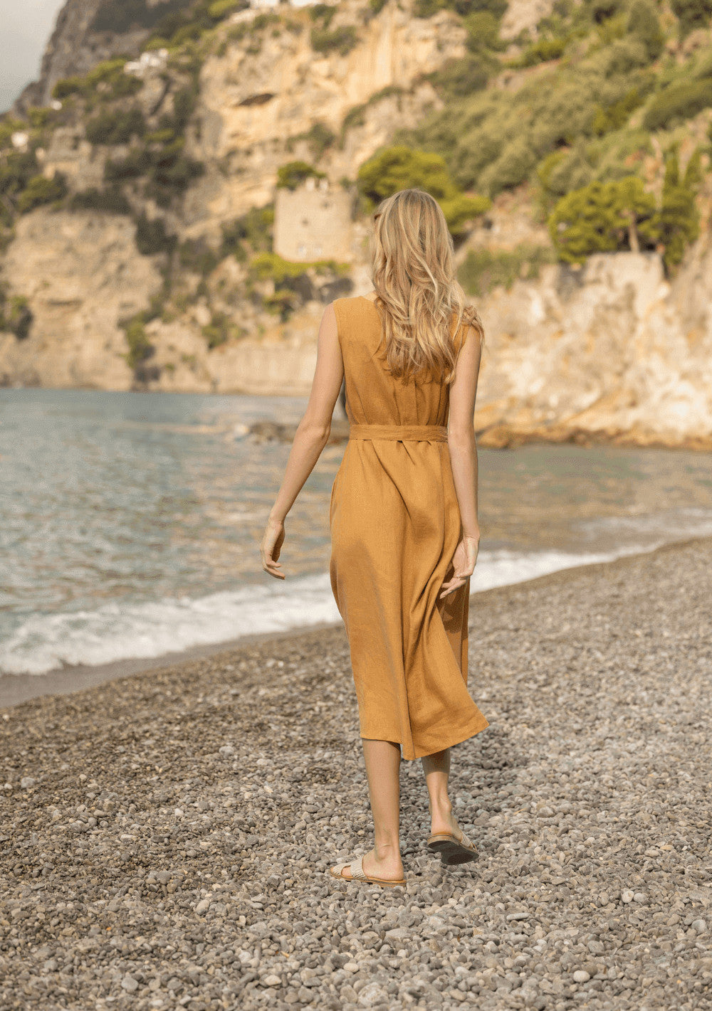 Linen sleeveless dress Chloe