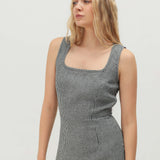 Linen slit dress June