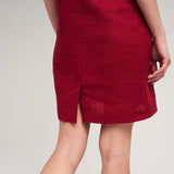 Linen strap mini dress Mia