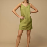 Linen strap dress Gia