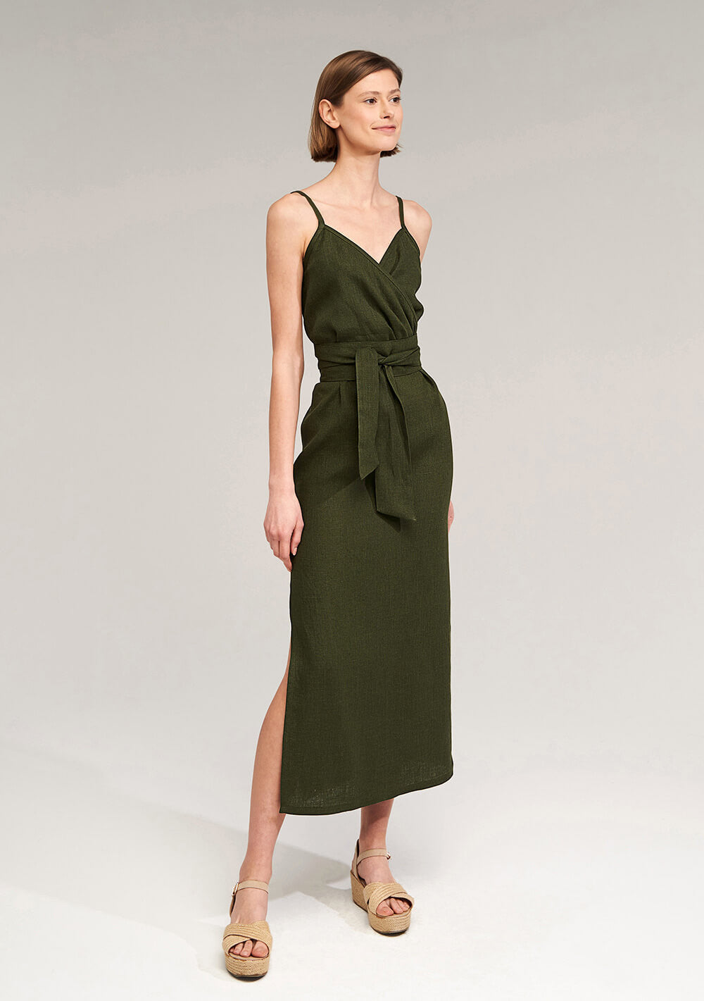 Linen strap dress Melody