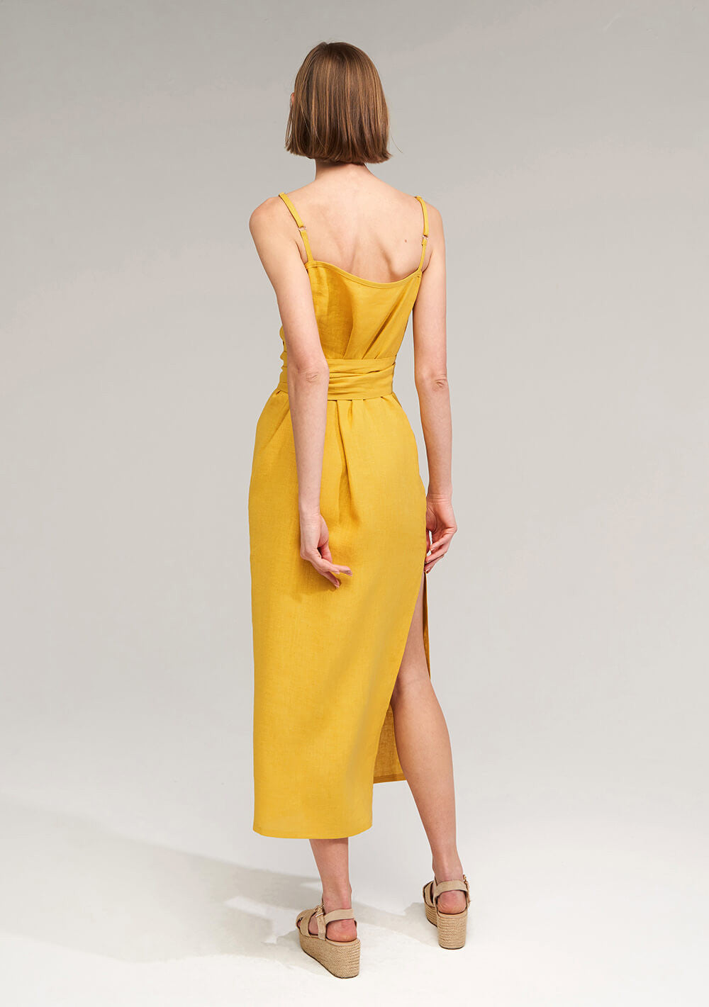 Linen strap dress Melody