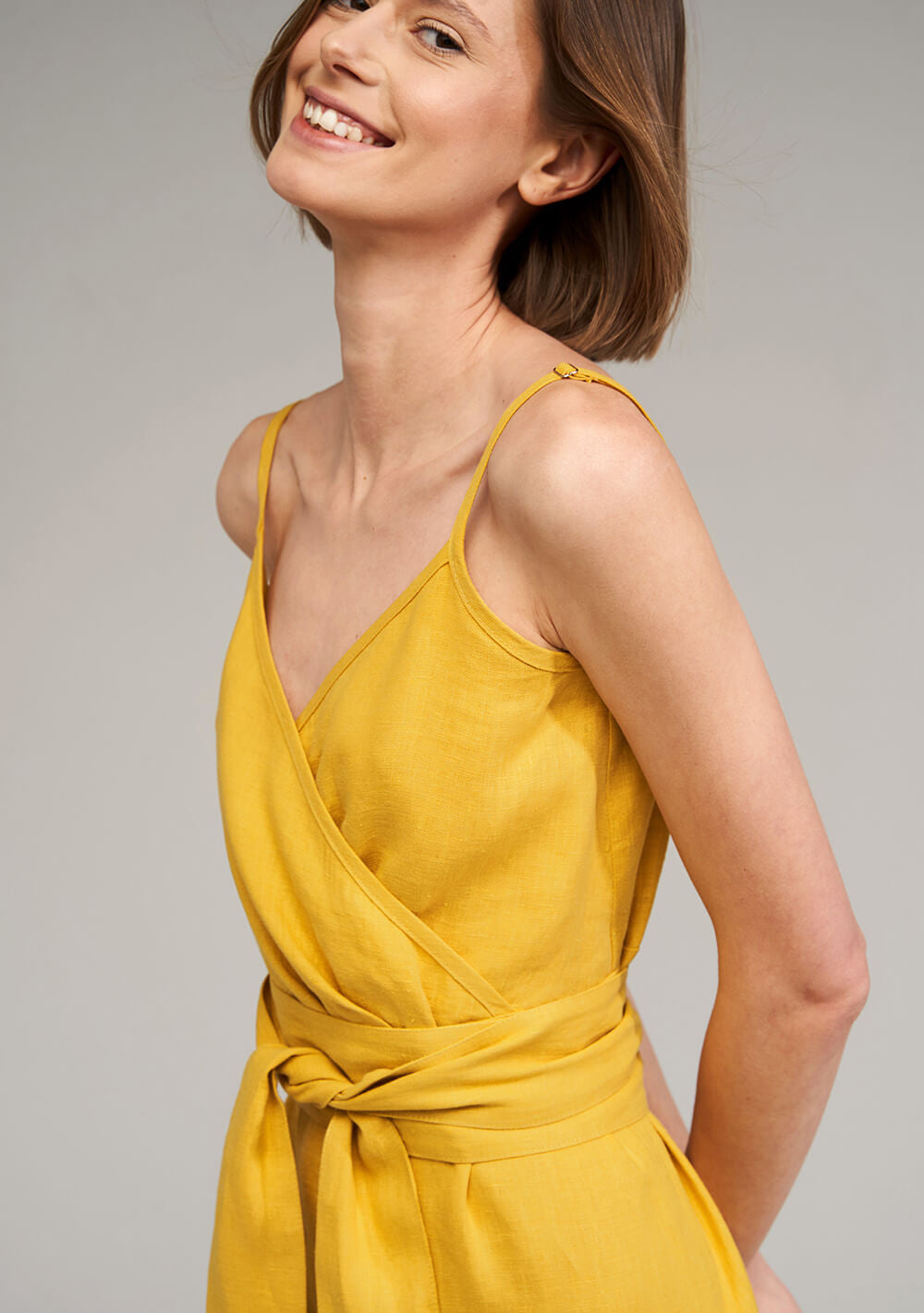 Linen strap dress Melody