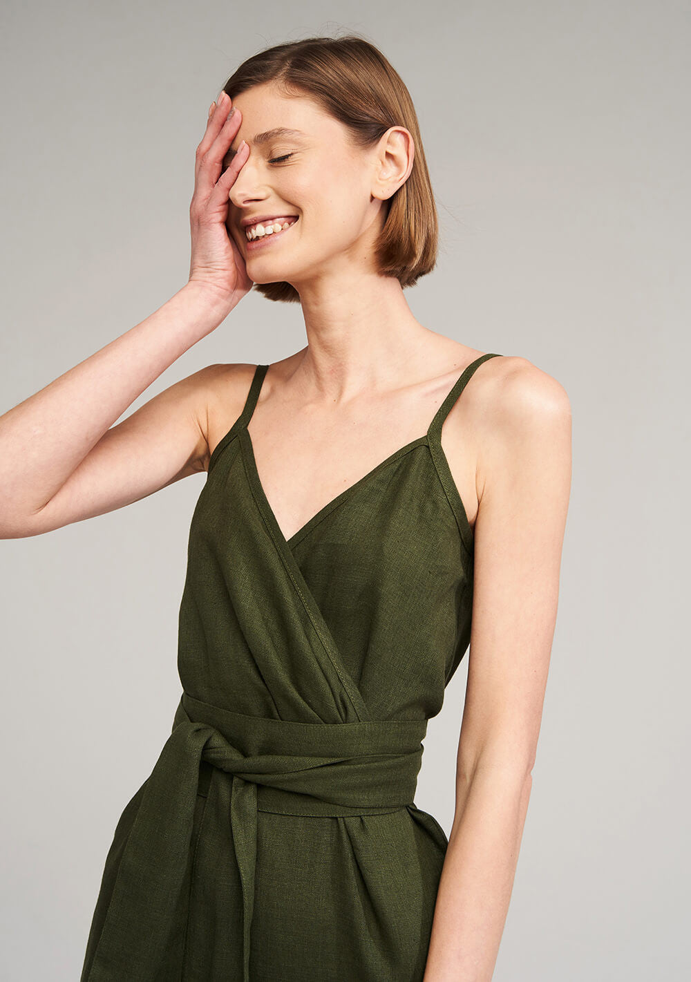 Linen strap dress Melody