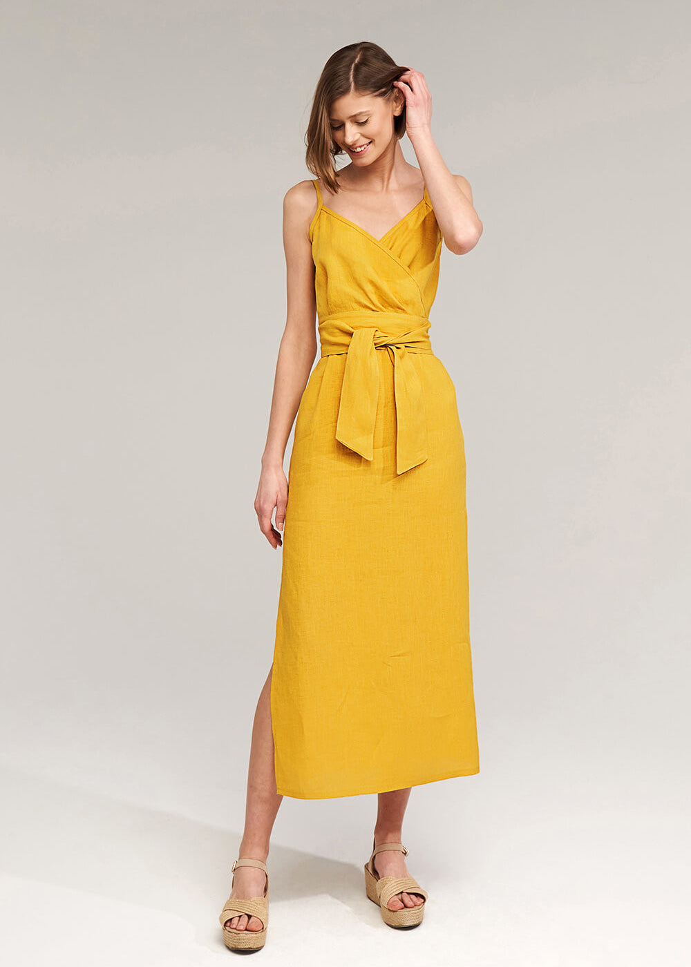 Linen strap dress Melody