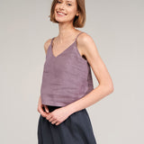 Linen strap top Meadow