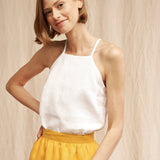 Linen strap top Kayla