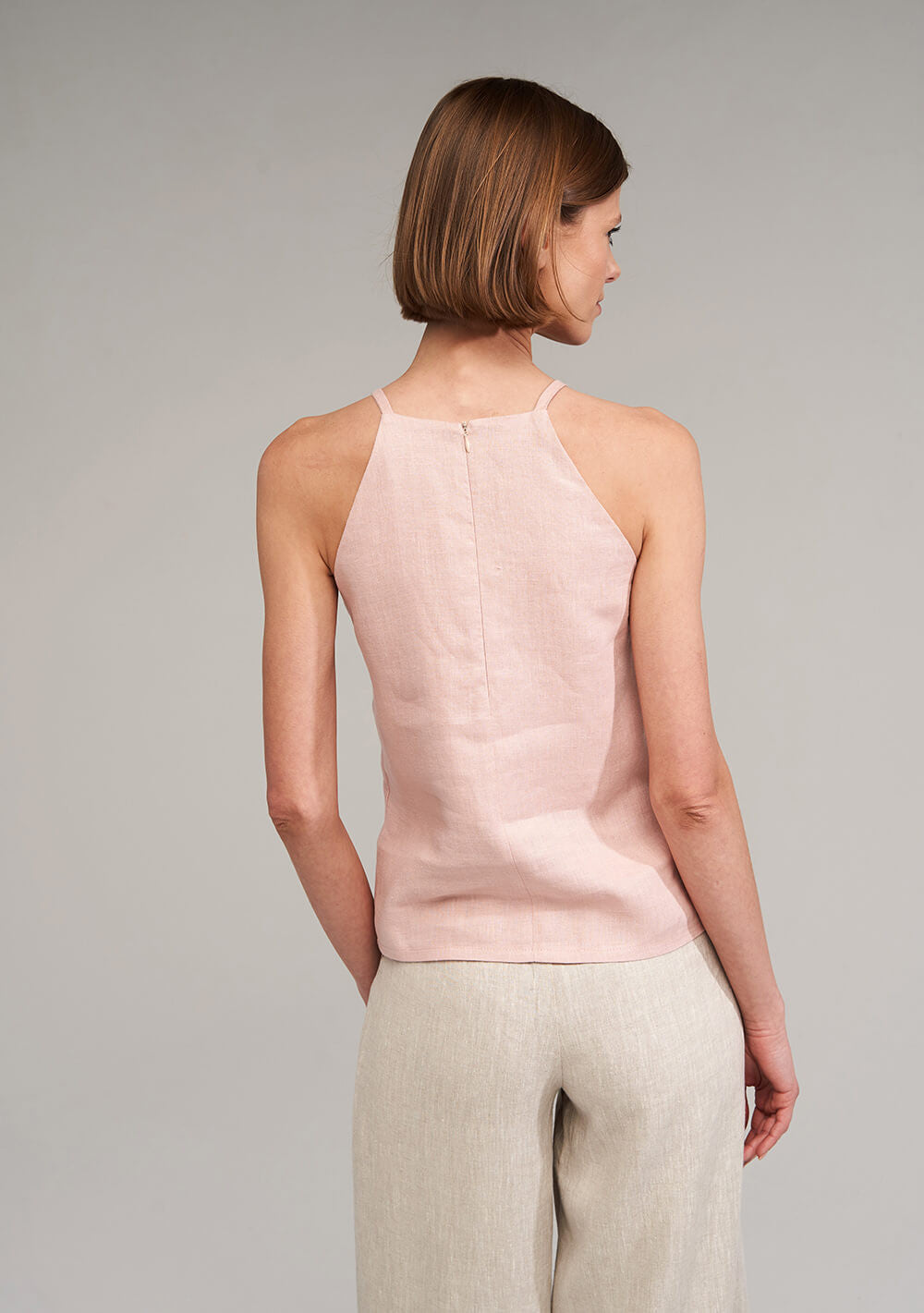 Linen strap top Kayla