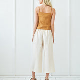 Linen strap top Viola