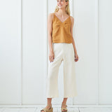 Linen strap top Viola