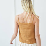 Linen strap top Viola