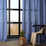 Linen tab top curtain panel – photo 2