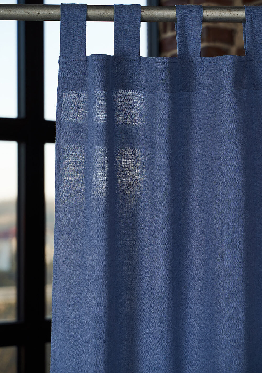Linen tab top curtain panel set of 2