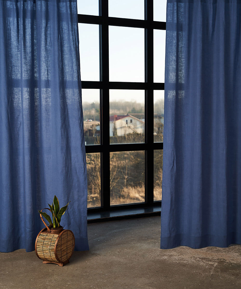 Linen tab top curtain panel set of 2